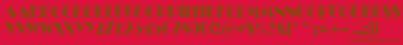 Police ABenttitulroughnr – polices brunes sur fond rouge