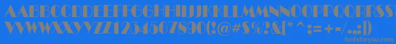 ABenttitulroughnr Font – Gray Fonts on Blue Background