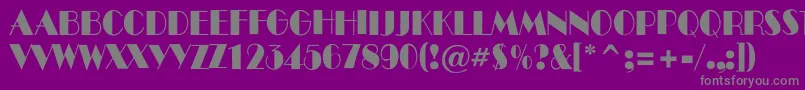 ABenttitulroughnr Font – Gray Fonts on Purple Background