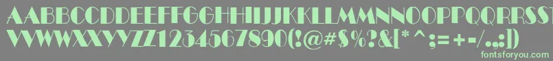 ABenttitulroughnr Font – Green Fonts on Gray Background