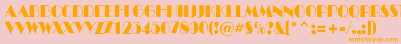 ABenttitulroughnr Font – Orange Fonts on Pink Background