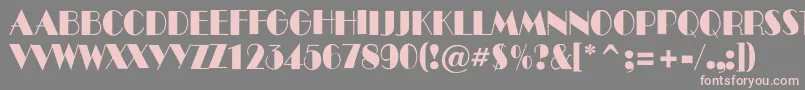 ABenttitulroughnr Font – Pink Fonts on Gray Background