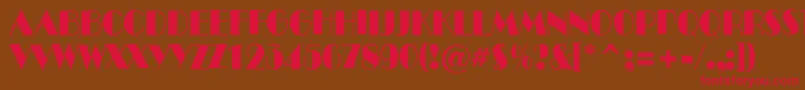 ABenttitulroughnr Font – Red Fonts on Brown Background