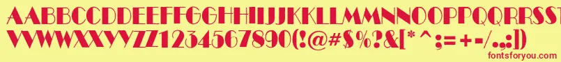 More about ABenttitulroughnr Font ABenttitulroughnr Font – Red Fonts on Yellow Background