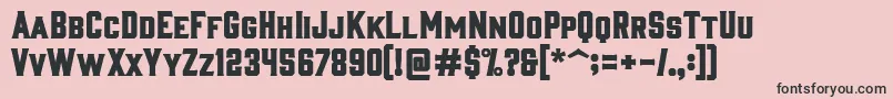 Anymale Font – Black Fonts on Pink Background