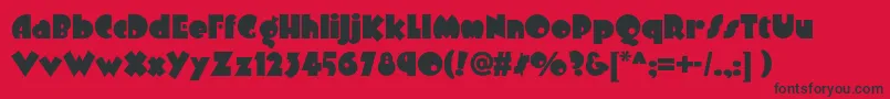 Arbuckleremixnf Font – Black Fonts on Red Background