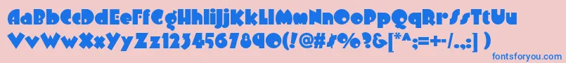 Arbuckleremixnf Font – Blue Fonts on Pink Background