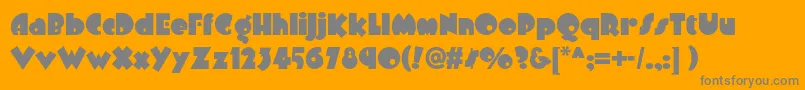 Arbuckleremixnf Font – Gray Fonts on Orange Background