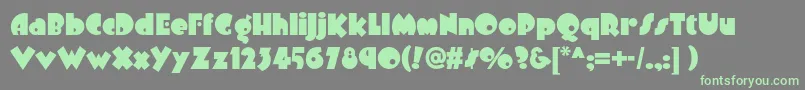 Arbuckleremixnf Font – Green Fonts on Gray Background