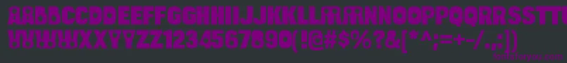 BulltoadappleRegular Font – Purple Fonts on Black Background