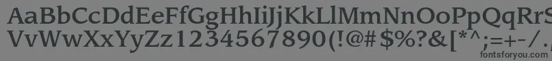 LeawoodstdMedium Font – Black Fonts on Gray Background