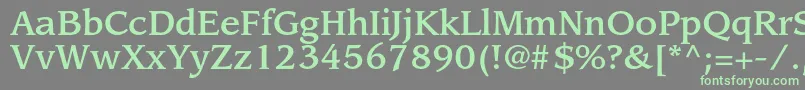 LeawoodstdMedium Font – Green Fonts on Gray Background
