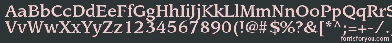 LeawoodstdMedium Font – Pink Fonts on Black Background