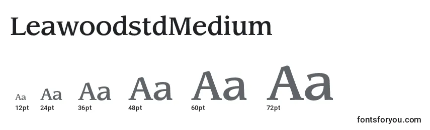Размеры шрифта LeawoodstdMedium