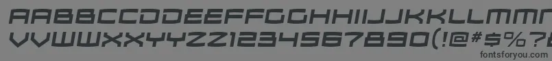 Шрифт ZosmargBolditalic – чёрные шрифты на сером фоне