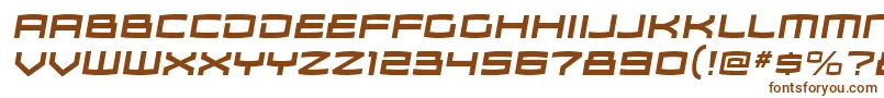 ZosmargBolditalic-fontti – ruskeat fontit valkoisella taustalla