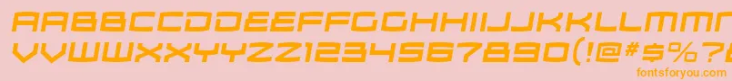 ZosmargBolditalic Font – Orange Fonts on Pink Background