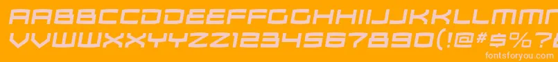 ZosmargBolditalic Font – Pink Fonts on Orange Background