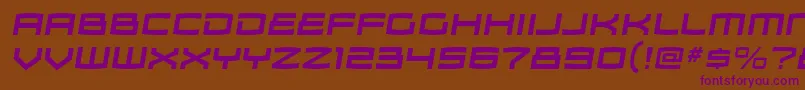 ZosmargBolditalic Font – Purple Fonts on Brown Background