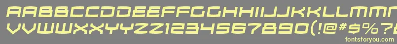 ZosmargBolditalic Font – Yellow Fonts on Gray Background