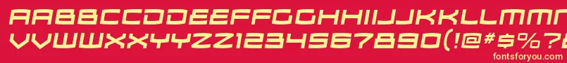 ZosmargBolditalic Font – Yellow Fonts on Red Background