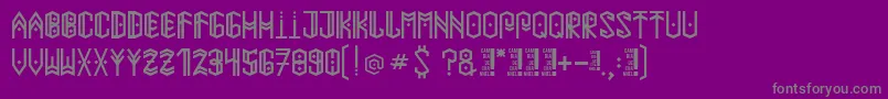 fuente Paihuenmapuche – Fuentes Grises Sobre Fondo Morado