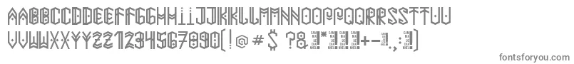 Paihuenmapuche Font – Gray Fonts on White Background