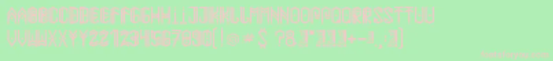 Paihuenmapuche Font – Pink Fonts on Green Background
