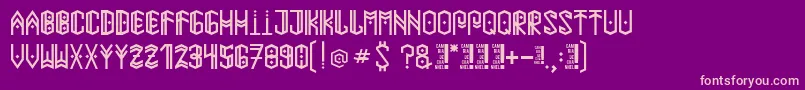 Paihuenmapuche Font – Pink Fonts on Purple Background