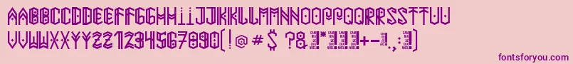 Paihuenmapuche Font – Purple Fonts on Pink Background