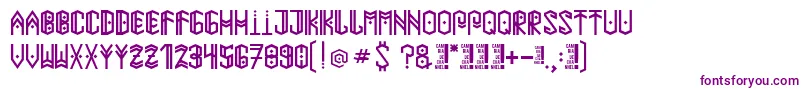 Paihuenmapuche Font – Purple Fonts on White Background
