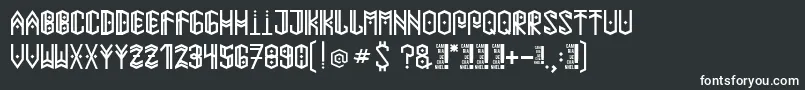 Paihuenmapuche Font – White Fonts on Black Background