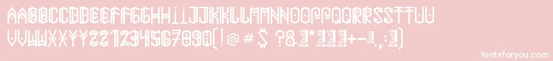 Paihuenmapuche Font – White Fonts on Pink Background