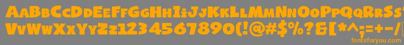 NaughtySquirrelDemo Font – Orange Fonts on Gray Background