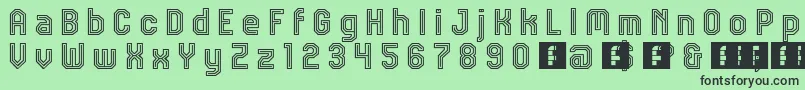 More about JdTalk Font JdTalk Font – Black Fonts on Green Background