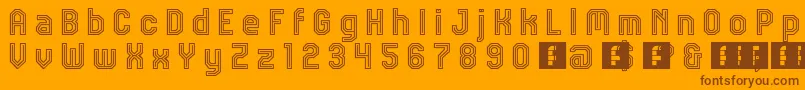 More about JdTalk Font JdTalk Font – Brown Fonts on Orange Background