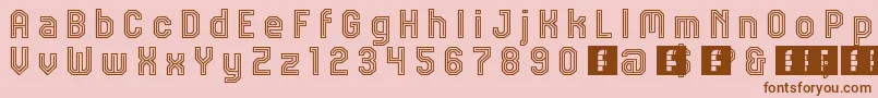 JdTalk Font – Brown Fonts on Pink Background
