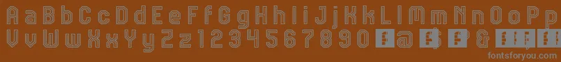 JdTalkフォントについての詳細 フォントJdTalk – 茶色の背景に灰色の文字
