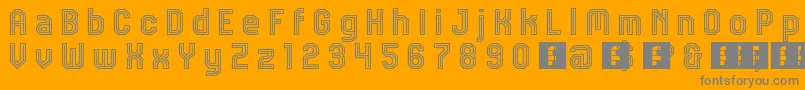 JdTalk Font – Gray Fonts on Orange Background