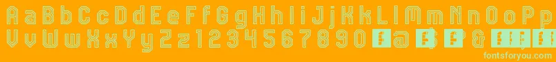 More about JdTalk Font JdTalk Font – Green Fonts on Orange Background