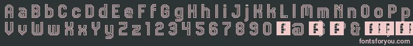 フォントJdTalk – 黒い背景にピンクのフォント