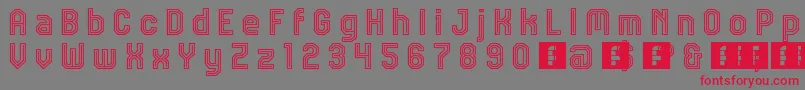 JdTalk Font – Red Fonts on Gray Background