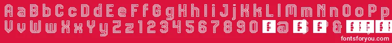 JdTalk Font – White Fonts on Red Background