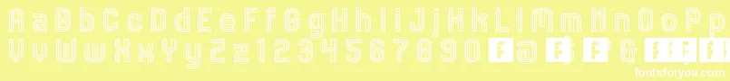 JdTalk Font – White Fonts on Yellow Background