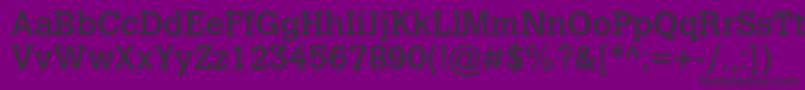 Calvertmtstd Font – Black Fonts on Purple Background