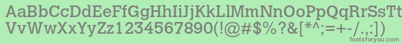 Calvertmtstd Font – Gray Fonts on Green Background