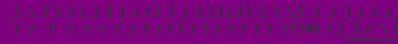 Parafuseultrablackshadow Font – Black Fonts on Purple Background