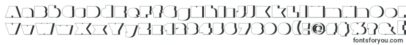 Parafuseultrablackshadow-Schriftart – Schriften mit Kontur