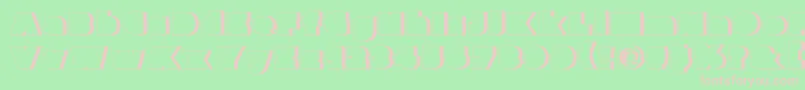 フォントParafuseultrablackshadow – 緑の背景にピンクのフォント