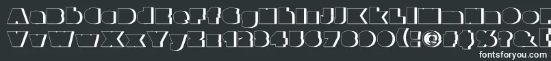 Parafuseultrablackshadow-Schriftart – Weiße Schriften